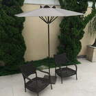 Ombrelone Central - 2,00m De Diâmetro - Em Alumínio - Com Bas