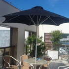 Ombrelone Central - 2,40m De Diâmetro - Em Alumínio - Com Bas