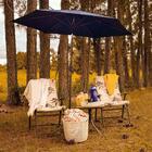 Ombrelone Central 2,4 M Mor Azul Estrutura Em Alumínio Com Ma