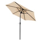 Ombrelone Central 2,4 M Mor Bege Estrutura Em Alumínio Com Ma