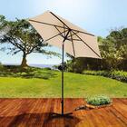 Ombrelone Central 2,4 M Mor Bege Estrutura Em Alumínio Com Ma