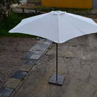 Ombrelone Central - 3,00m De Diâmetro - Em Alumínio - Com Bas