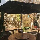 Ombrelone Central - 3,00m De Diâmetro - Em Alumínio - Com Bas