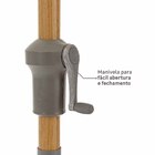 Ombrelone Alumínio e Poliéster Central Octogonal Agora Verde 247x295cm Naterial