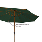 Ombrelone Alumínio e Poliéster Central Octogonal Agora Verde 247x295cm Naterial