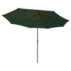 Ombrelone Alumínio e Poliéster Central Octogonal Agora Verde 247x295cm Naterial