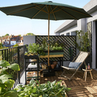 Ombrelone Alumínio e Poliéster Central Octogonal Agora Verde 247x295cm Naterial