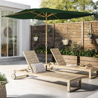 Ombrelone Alumínio e Poliéster Central Retangular Agora Verde 255x194x300cm Naterial