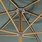 Ombrelone Alumínio e Poliéster Central Retangular Agora Verde 255x194x300cm Naterial