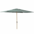 Ombrelone Alumínio e Poliéster Central Retangular Agora Verde 255x194x300cm Naterial