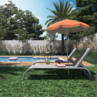 Ombrelone Central Alumínio Vali 180cm Laranja Naterial