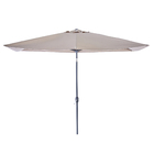 Ombrelone Alumínio e Poliéster Central Retangular Arkea Taupe 240x264x135cm Naterial