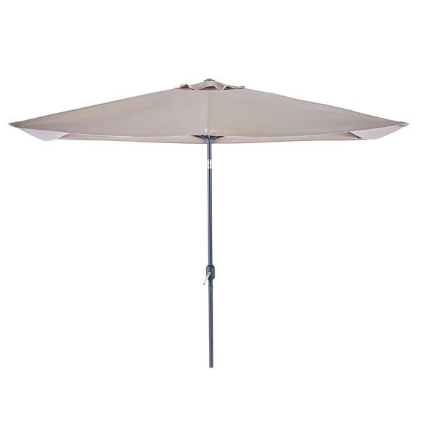 Ombrelone Alumínio e Poliéster Central Retangular Arkea Taupe 240x264x135cm Naterial