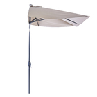 Ombrelone Alumínio e Poliéster Central Retangular Arkea Taupe 240x264x135cm Naterial