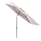 Ombrelone Alumínio e Poliéster Central Retangular Arkea Taupe 240x264x135cm Naterial