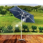 Ombrelone Central Articulado 2,4 M Mor Azul Com Manivela E Pr