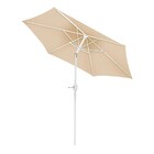 Ombrelone Central Articulado 2,4 M Mor Bege Com Manivela E Pr