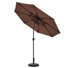 Ombrelone Central Aruba Rivatti 243 Cm Em Alumínio Com Ilumin