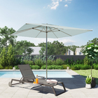 Ombrelone Alumínio e Poliéster Central Quadrado Aura Azul 271x285x285cm Naterial