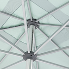 Ombrelone Alumínio e Poliéster Central Quadrado Aura Azul 271x285x285cm Naterial