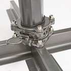 Ombrelone de Aço e Poliéster Central Retangular sem LED Aura Cinza Escuro 390x360x290cm Naterial