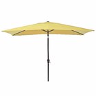 Ombrelone Alumínio e Poliéster Central Retangular Avea Amarelo 255x194x300cm Naterial