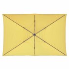 Ombrelone Alumínio e Poliéster Central Retangular Avea Amarelo 255x194x300cm Naterial