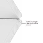 Ombrelone Alumínio e Poliéster Central Hexagonal Avea Branco 247x295cm Naterial