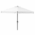 Ombrelone Alumínio e Poliéster Central Hexagonal Avea Branco 247x295cm Naterial