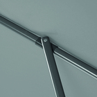 Ombrelone Alumínio e Poliéster Central Hexagonal Avea Cinza 247x295cm Naterial