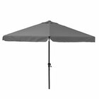 Ombrelone Alumínio e Poliéster Central Hexagonal Avea Cinza 247x295cm Naterial