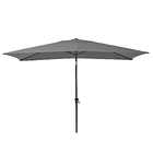 Ombrelone Alumínio e Poliéster Central Retangular Avea Cinza 255x194x300cm Naterial