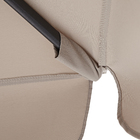 Ombrelone Alumínio e Poliéster Central Hexagonal Avea Taupe 247x295cm Naterial