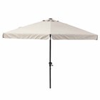 Ombrelone Alumínio e Poliéster Central Hexagonal Avea Taupe 247x295cm Naterial
