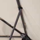 Ombrelone Alumínio e Poliéster Central Hexagonal Avea Taupe 247x295cm Naterial