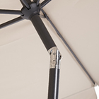 Ombrelone Alumínio e Poliéster Central Hexagonal Avea Taupe 247x295cm Naterial