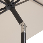 Ombrelone Alumínio e Poliéster Central Retangular Avea Taupe 255x194x300cm Naterial
