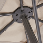 Ombrelone Alumínio e Poliéster Central Retangular Avea Taupe 255x194x300cm Naterial