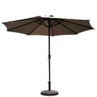 Ombrelone Central Bali Rivatti 270 Cm Em Alumínio Com Base Hd