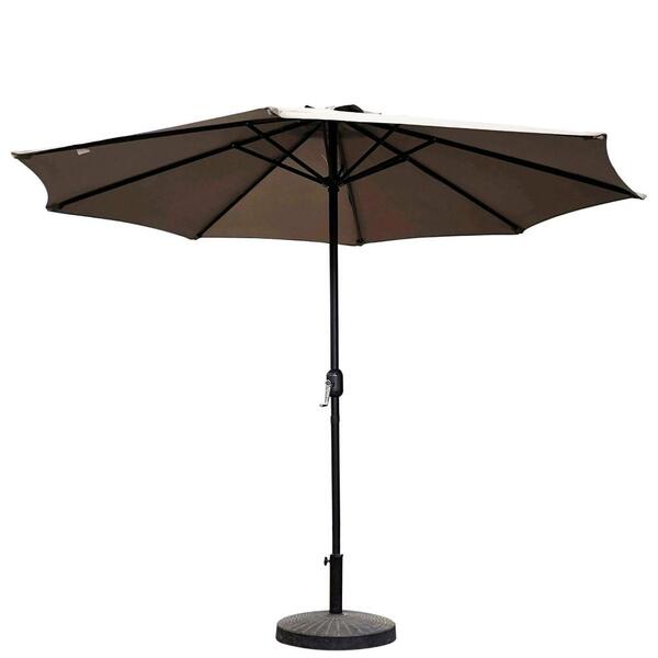 Ombrelone Central Bali Rivatti 270 Cm Em Alumínio Com Base Hd