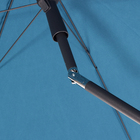 Ombrelone Aço e Poliéster Central Redondo Bigrey Azul 265x250cm Naterial