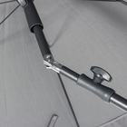 Ombrelone Aço e Poliéster Central Redondo Bigrey Cinza 265x250cm Naterial