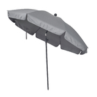 Ombrelone Aço e Poliéster Central Redondo Bigrey Cinza 265x250cm Naterial