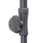 Ombrelone Aço e Poliéster Central Redondo Bigrey Cinza 265x250cm Naterial