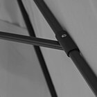 Ombrelone Aço e Poliéster Central Retangular Polar Cinza 255x195x300cm Naterial