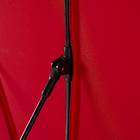 Ombrelone Alumínio e Poliéster Central Redondo Sinae Vermelho 230x250cm Naterial