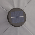 Ombrelone Alumínio e Poliéster Central Quadrado com LED Sonora Cinza 271x285x285cm Naterial