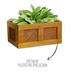 Ombrelone Com Floreira Giratório Redondo 3 Metros Cor Azul Ro