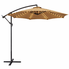 Ombrelone Com Led Articulado Guarda Sol De Praia Jardim Later