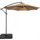 Ombrelone Com Led Articulado Guarda Sol De Praia Jardim Later